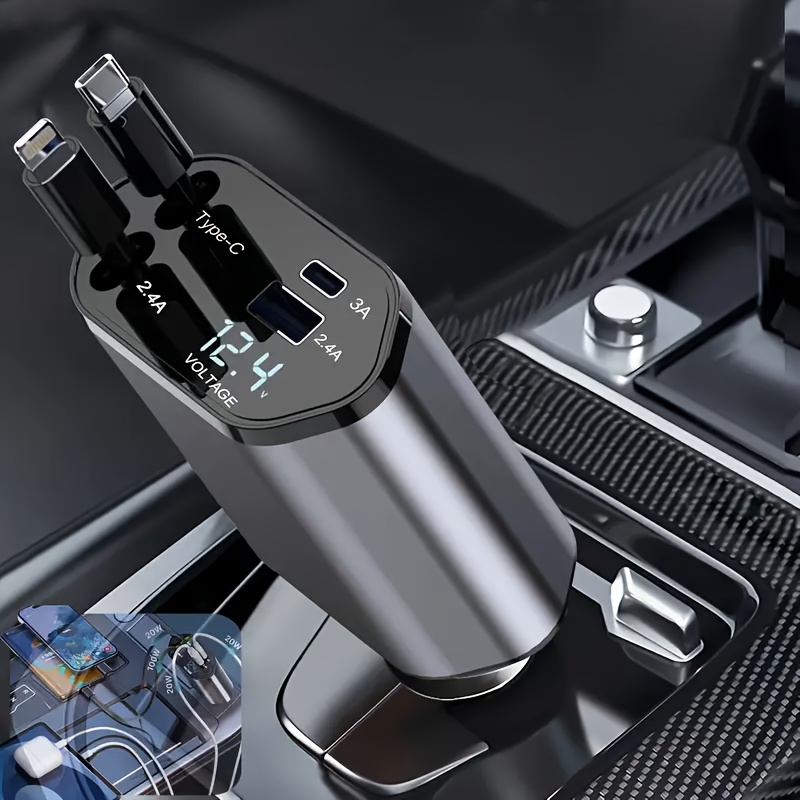 Usb C Hub - 4 In 1 Fast Car Phone