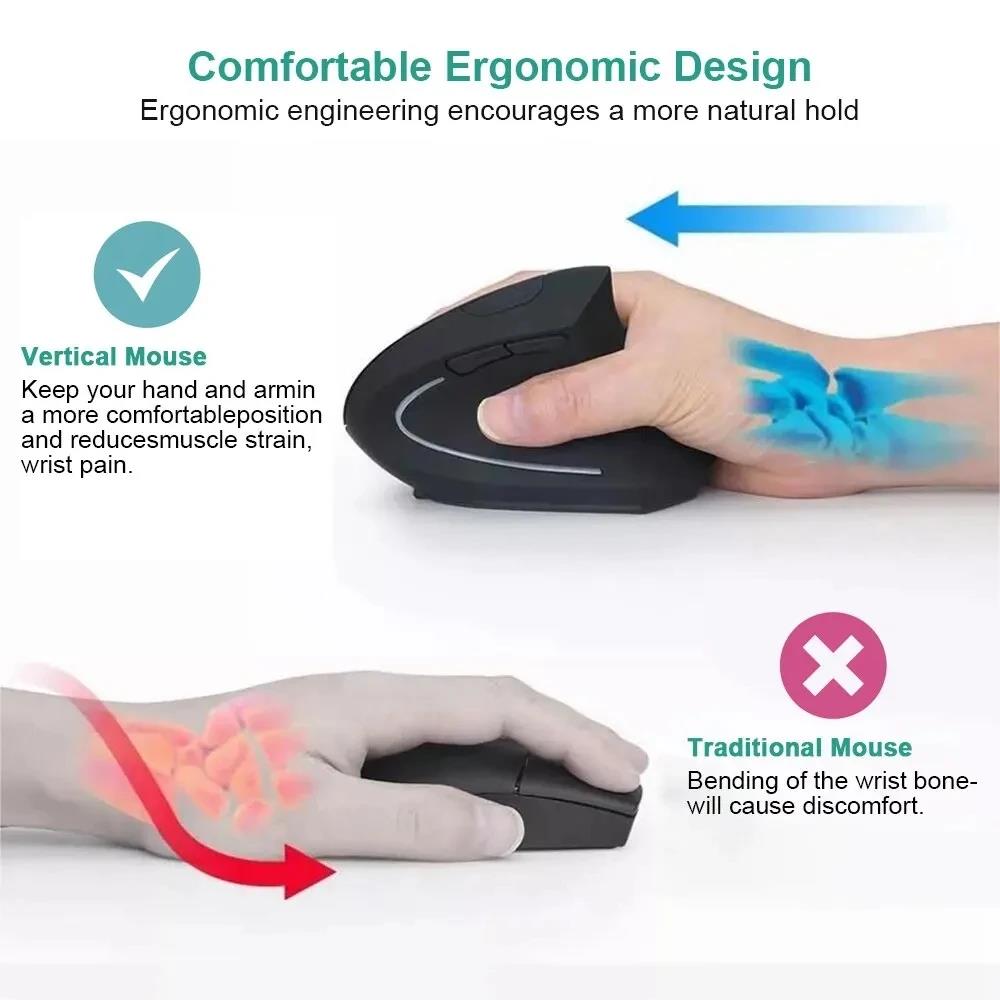 Vertical Mouse Ergonomic Mouse - Laptop Mouse review and price