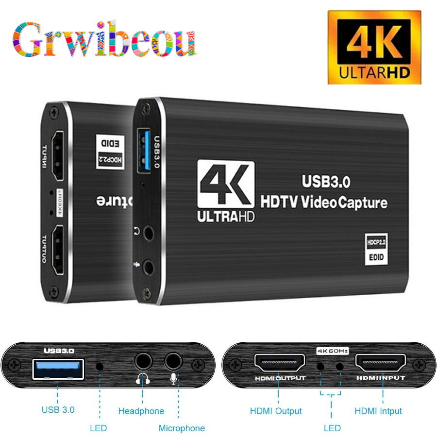 4K USB 3.0 Video Capture Card  - Hdmi Cable review and price