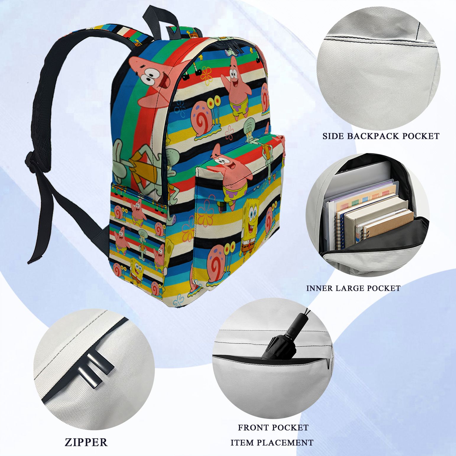 SpongeBob SquarePants Striped  - Laptop Bag review and price