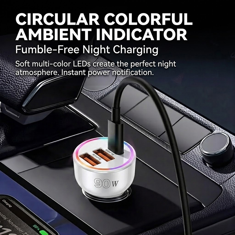 90W Car Charger Adapter with M - Usb C Hub review and price